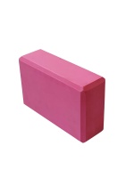 Йога блок полумягкий (розовый) 223х150х76мм., из вспененного ЭВА E39131-57