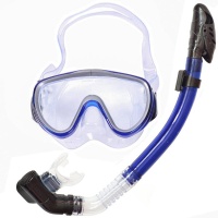 Набор для плавания взрослый маска+трубка (силикон) (синий) E33176-1
