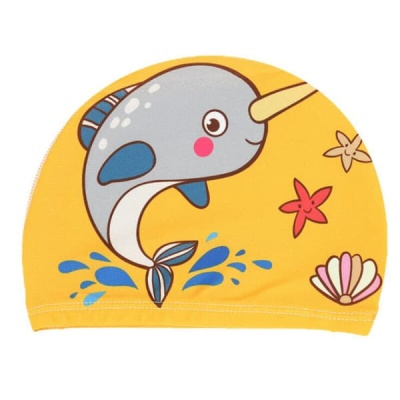 Шапочка для плавания детская текстиль (Дельфин) E38889-5